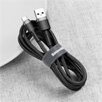 Kábel Baseus Cafule USB-C 3A 1m (sivo-čierny)
