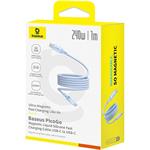 Kabel Baseus PicoGo magnetic USB-C/USB-C 1m 240W modrý