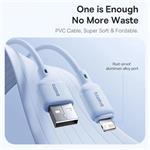 Kábel Baseus Silky USB/Lightning 1m 2,4A biely