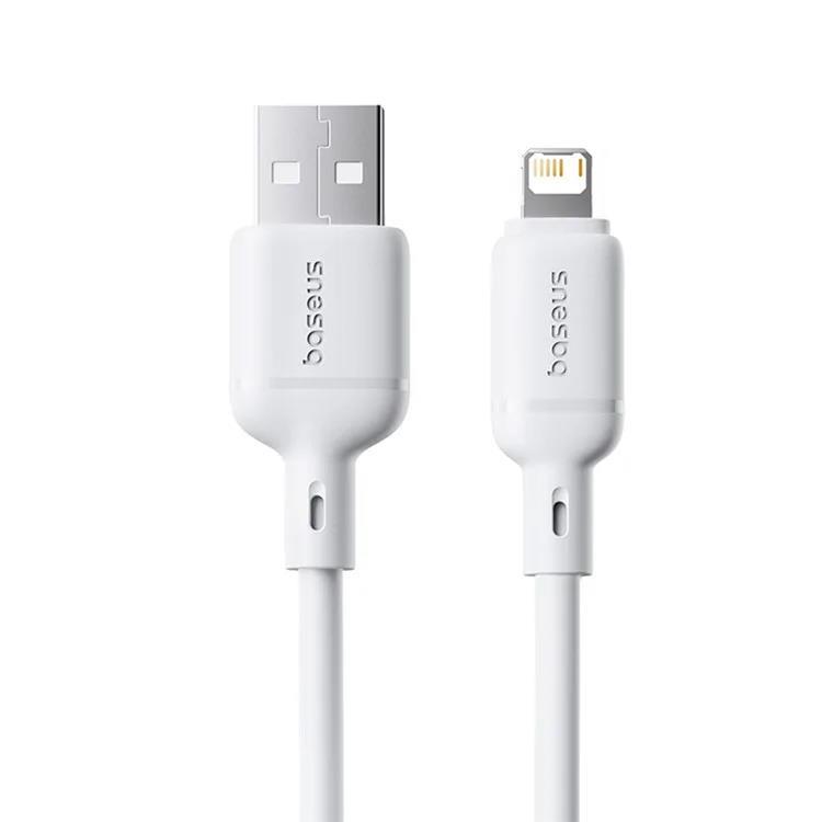 Kabel Baseus Silky USB/Lightning 1m 2.4A bílý
