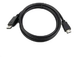Kábel C-TECH DisplayPort - HDMI, M/M, 1 m