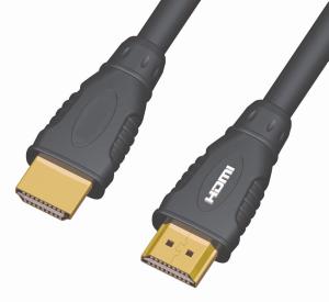 KABEL HDMI A - HDMI A M/M 10m zlac. kon.verze HDMI 1.4 high speed ethernet