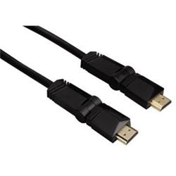 Kabel HDMI Hama HDMI vidlice-vidlice, otočné vidlice (2 osy), pozlacený, 1,5m