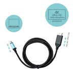 Kábel i-tec USB-C HDMI Adaptér 4K/60 Hz 200 cm