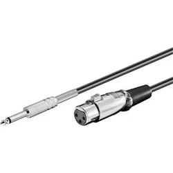 Kábel Jack 6,3 mm-XLR M/F 6 m