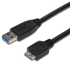 Kabel Micro USB 3.0 5Gbps USB A - Micro USB B MM 1m černý ku3ma1bk - Kabely + redukce