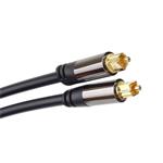 Kábel PremiumCord Toslink M/M, OD:6 mm, zlatý dizajn 2 m