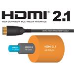 Kábel PremiumCord ULTRA HDMI 2.1 High Speed + Ethernet 8K@60Hz, pozlátený 9 m