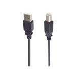 Kábel PremiumCord USB 2.0, A-B, 2 m, čierny