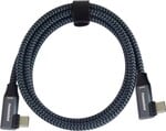 Kábel PremiumCord USB-C 2x zakrivený