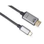 Kábel PremiumCord USB-C na HDMI 2 m 8K@60Hz,4K@144Hz Hliník