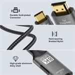 Kábel PremiumCord USB-C na HDMI 2 m 8K@60Hz,4K@144Hz Hliník