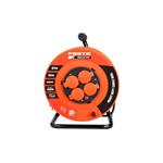 Kabel prodlužovací na bubnu venkovní FESTA INDUSTRY 3x1.5mm 25m 230V max 3680W 4 zásuvky guma IP44