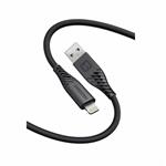 Kábel Swissten Silicone USB-A / Lightning 0,4 m, čierny