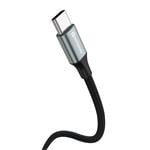 Kábel Swissten Textile II USB / USB-C 1,5 m, čierny