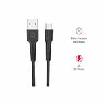 Kábel Swissten USB / Micro USB 1 m, čierny