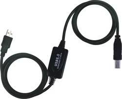KÁBEL USB 2.0 repeater a prepojovací kábel A/MB/M 10m ku2rep10ab