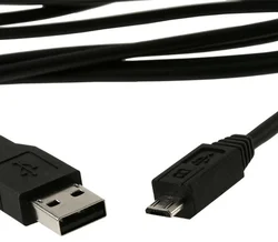 Kábel USB A-B micro 1 m (5-pinový) čierny