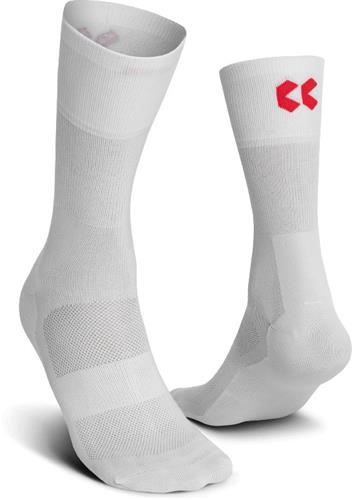 Kalas ponožky vysoké RIDE ON Z bílé/červené vel.40-42