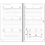 Kapesní diář Nox 2024, černý / černý, 9 × 15,5 cm