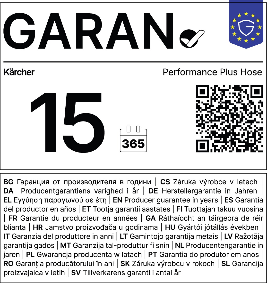 Kärcher Zahradní hadice 1/2“ Performance Plus 20 m (2.645-318.0)