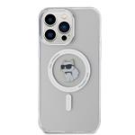 Karl Lagerfeld IML Choupette MagSafe zadný kryt pre iPhone 15 Pro Max Transparent