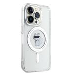 Karl Lagerfeld IML Choupette MagSafe zadný kryt pre iPhone 15 Pro Transparent