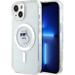 Karl Lagerfeld IML Choupette MagSafe zadný kryt pre iPhone 15 Transparent
