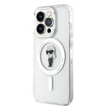 Karl Lagerfeld IML Ikonik MagSafe Zadný kryt pre iPhone 15 Pro Transparent