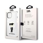 Karl Lagerfeld IML Ikonik NFT Zadný kryt pre iPhone 14 Transparent