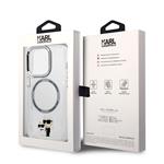 Karl Lagerfeld IML Karl and Choupette NFT MagSafe zadný kryt pre iPhone 14 Pro Max Transparent