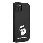 Karl Lagerfeld Liquid Silicone Choupette NFT Zadní Kryt pro iPhone 13 Black