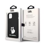 Karl Lagerfeld Liquid Silicone Choupette NFT Zadní Kryt pro iPhone 13 Black