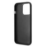Karl Lagerfeld Quilted Puffy Metal Logo Zadní Kryt pro iPhone 14 Pro Black
