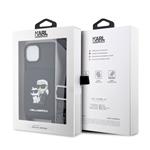 Karl Lagerfeld Saffiano Crossbody Karl and Choupette NFT Cover pre iPhone 14 Black