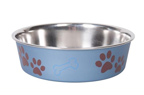 Karlie Misa z nehrdzavejúcej ocele s plastovým krytom metalická modrá 21,5cm 1500ml