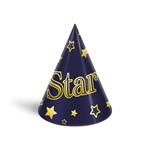 Karnevalový klobúk 6ks 16cm mix papiera č.3