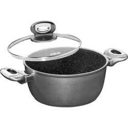 Kastról STONELINE s mramorovým povrchom a pokrievkou Gourmundo, 20 cm