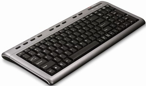 KBC Labtec Ultra Flat keyboard, USB/PS/2, US verze