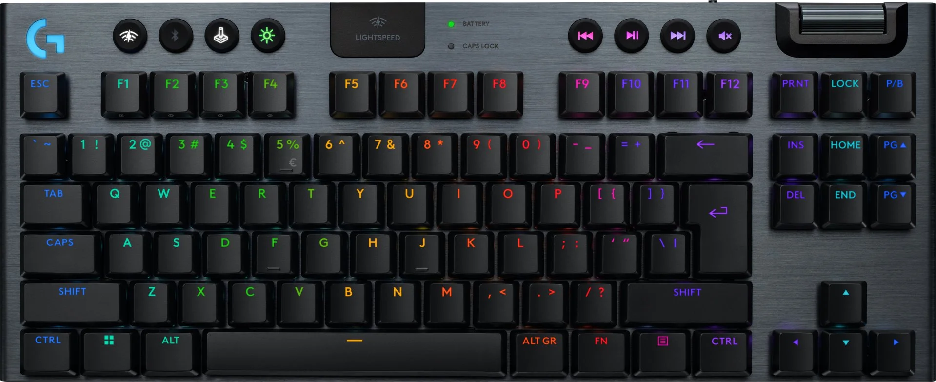 KBC Logitech klávesnice Tactile - G915 TKL X - US INTL, černá, bezdrátová