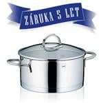 KELA Nerezový hrniec so sklenenou pokrievkou 3 l CAILIN KL-10956