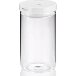 KELA Skleněná dóza ARIK 1,2 l, bílá 