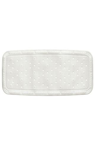 KELA Vanová podložka KRETA PVC, 92 x 36 cm, bílá 