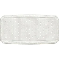 KELA Vanová podložka KRETA PVC, 92 x 36 cm, bílá 