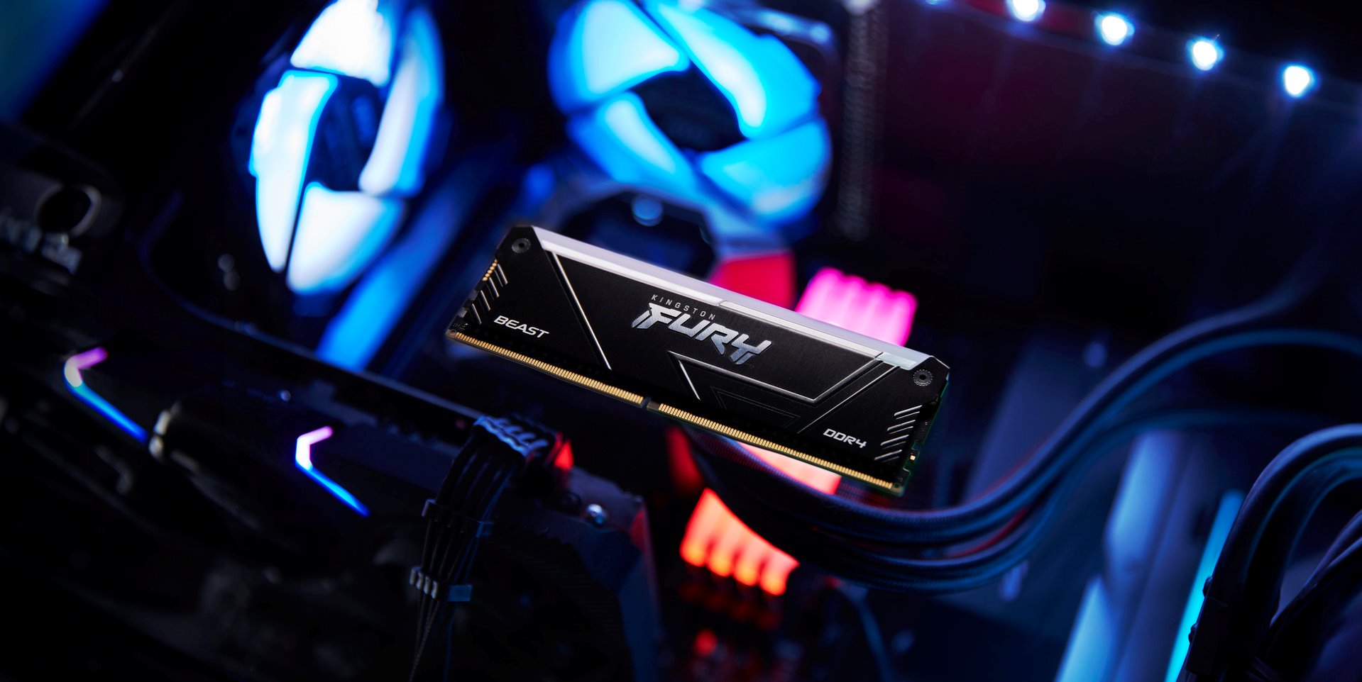 Kingston Fury Beast DDR4 DIMM 16GB 2666MHz RGB (sada 2x8GB)