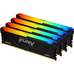 Kingston Fury Beast DIMM DDR4 64GB 2666MHz 1Gx8 RGB (Kit 4x16GB)