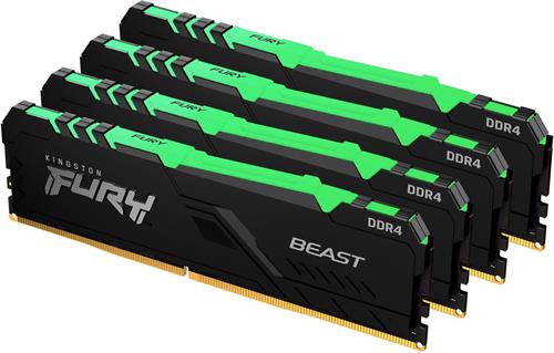 Kingston Fury Beast DIMM DDR4 64GB 3200MHz 1Gx8 RGB KF432C16BB1AK4/64