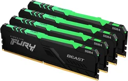 Kingston Fury Beast DIMM DDR4 64GB 3200MHz 1Gx8 RGB (Kit 4x16GB)