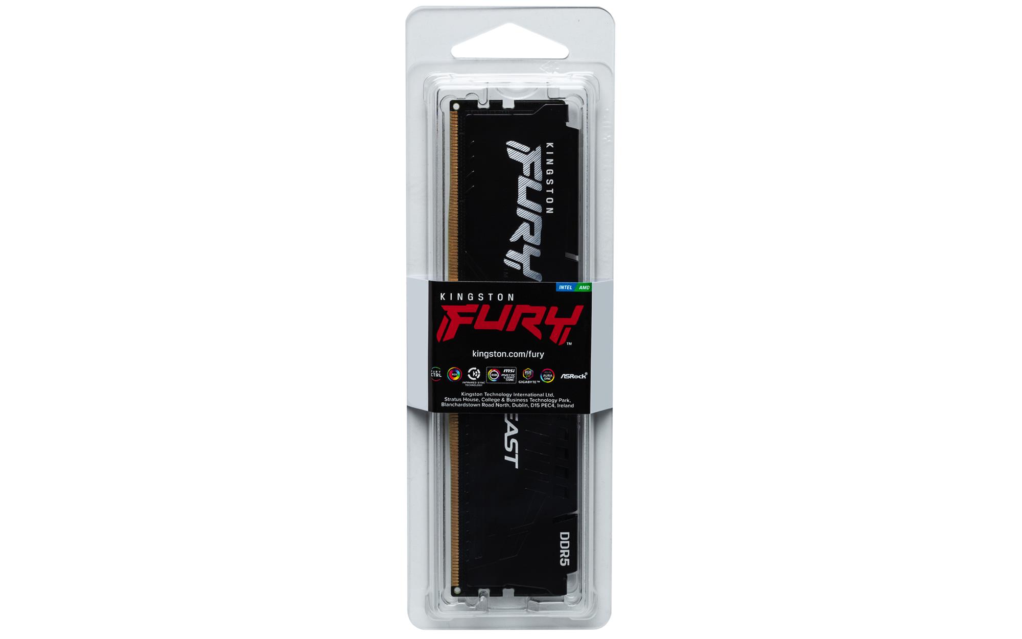 Kingston Fury Beast DIMM DDR5 16GB 5200MHz černá