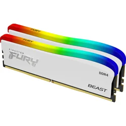 Kingston Fury Beast Special Edition DDR4 16GB 3600MHz CL17, RGB chladič (Kit 2x8GB), biela